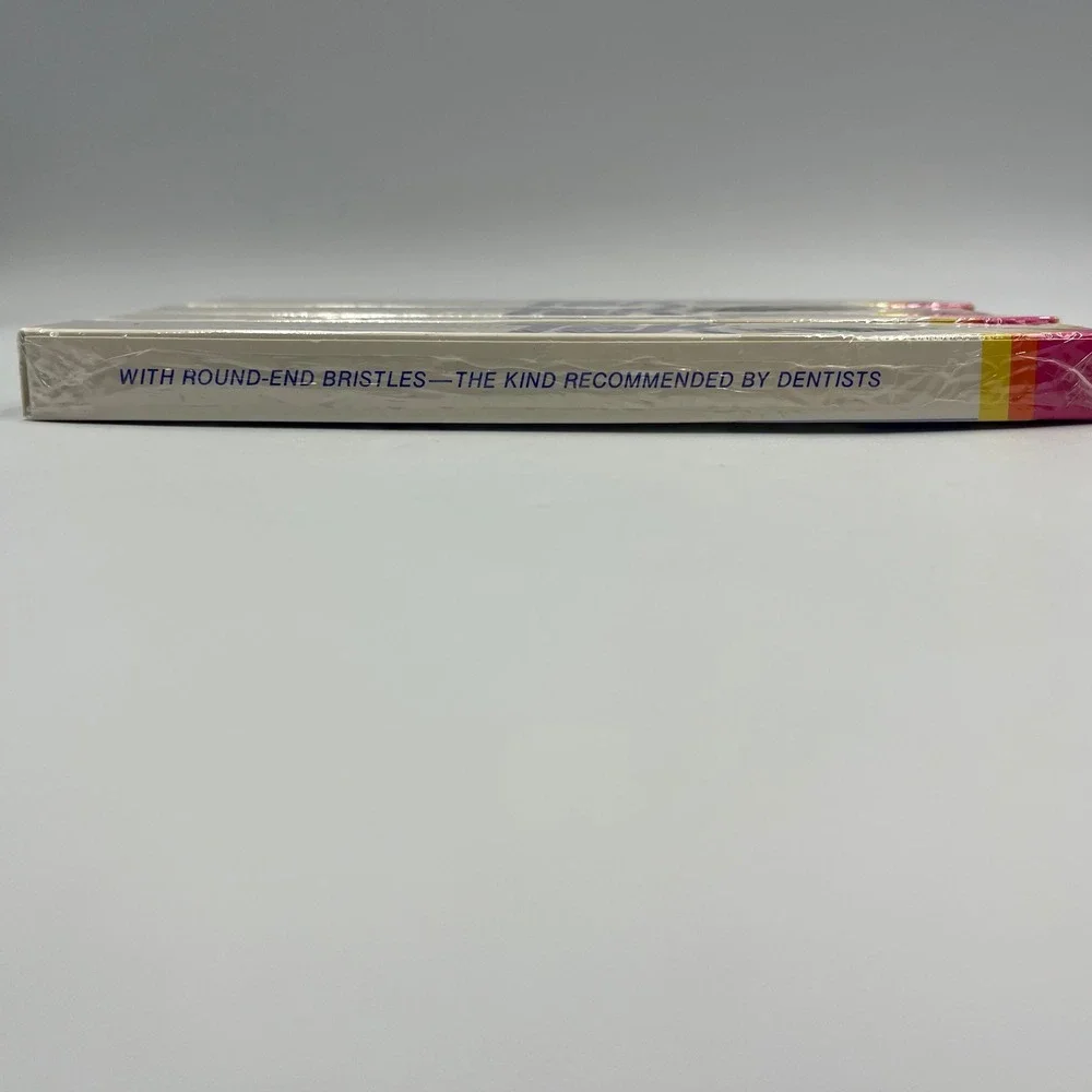 Tek Toothbrush Multi Adult OS 1985 Vintage Professional Medium 4 Pack NEW